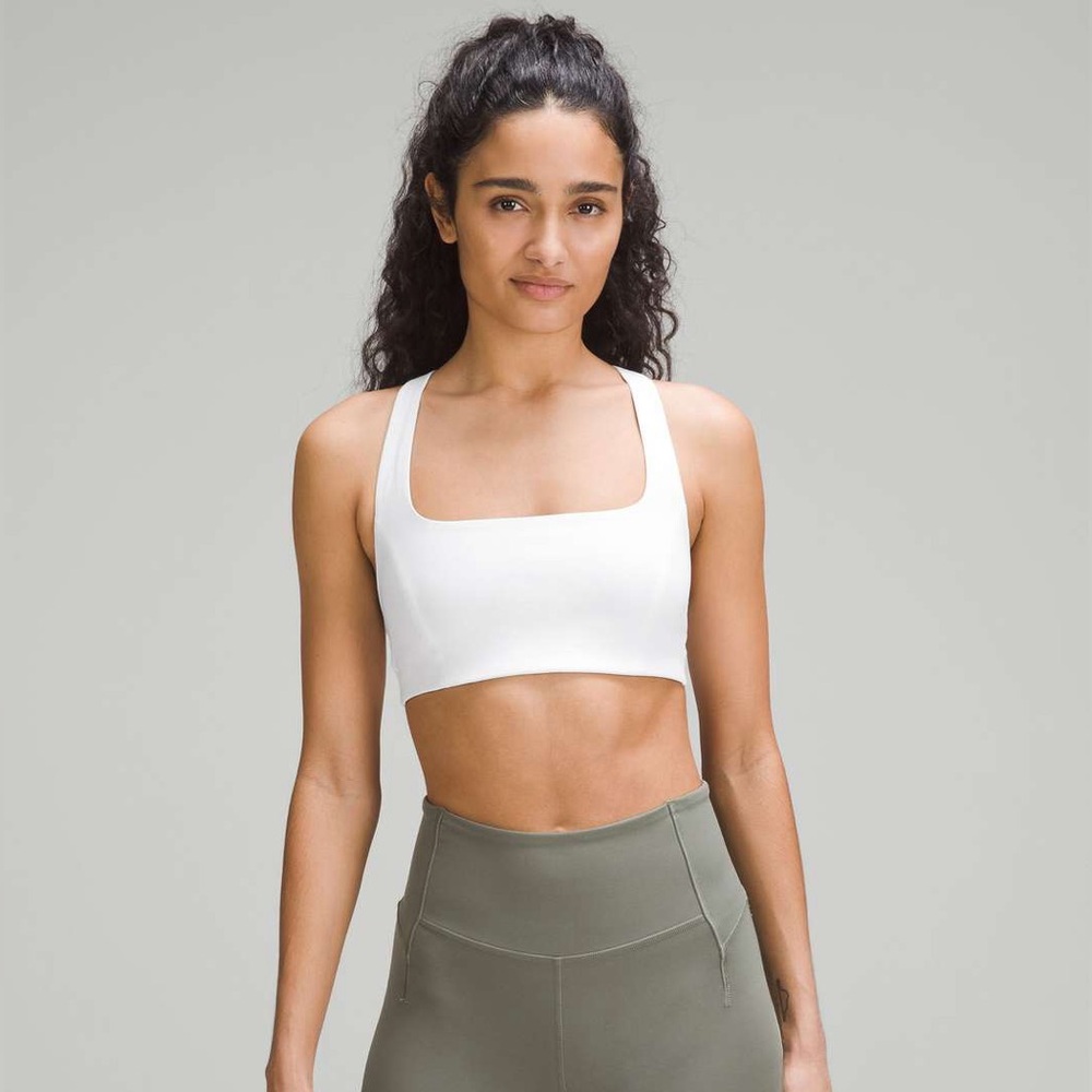 Lululemon Smooth Cover Yoga Bra in White
